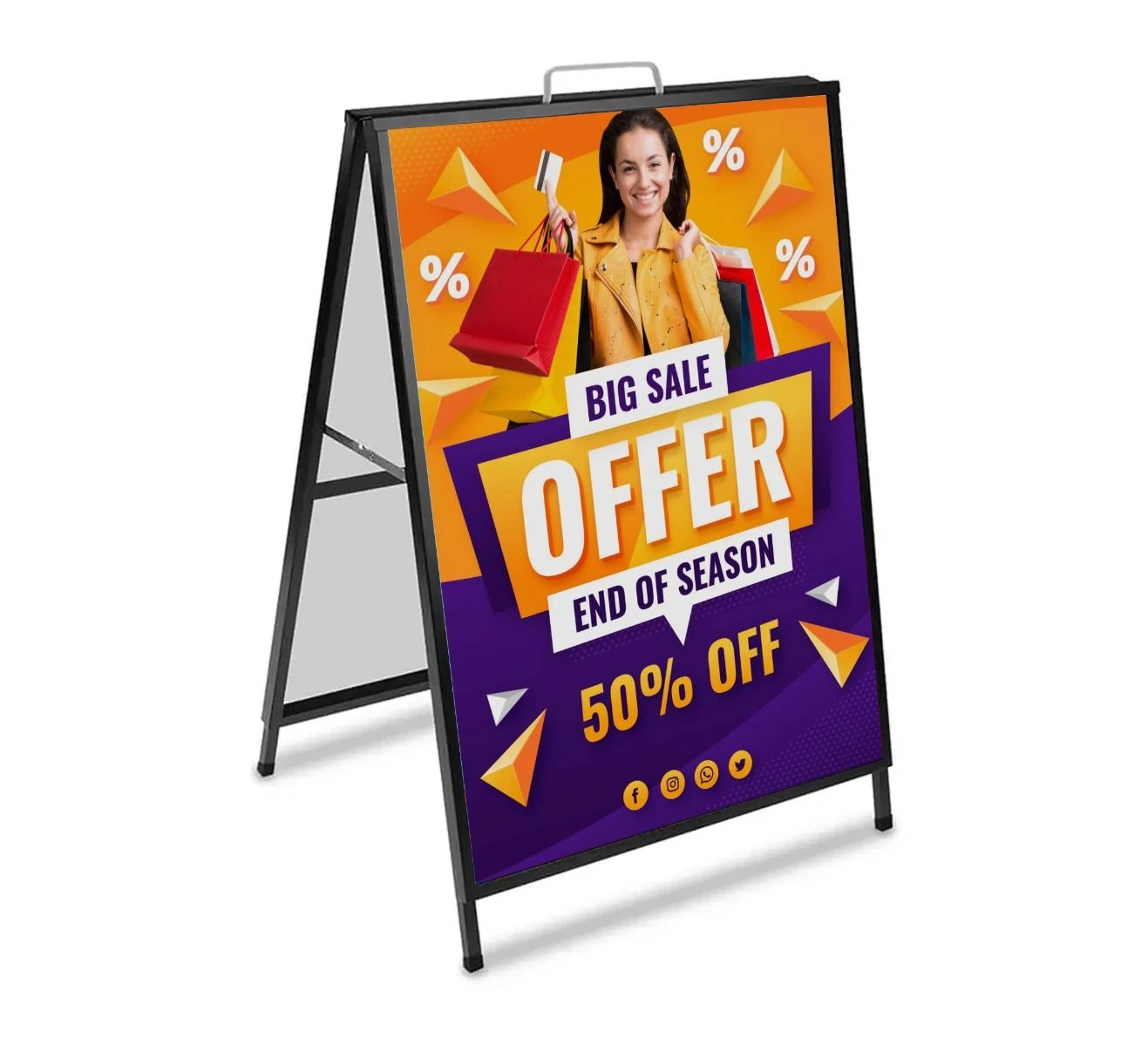 A Frame Metal (Sandwich Board)