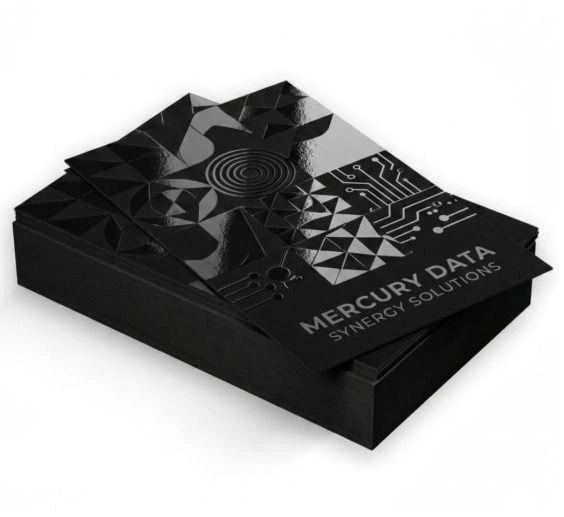 Spot UV Laminated Business Cards