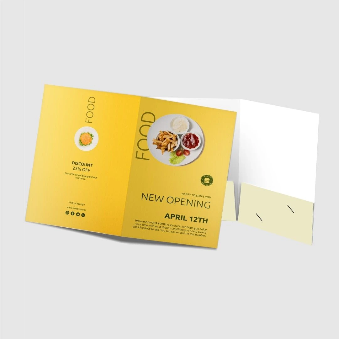 Pocket Folder 9"X12" 14PT Standard
